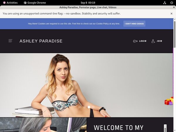 Account Ashleyparadise.modelcentro.com