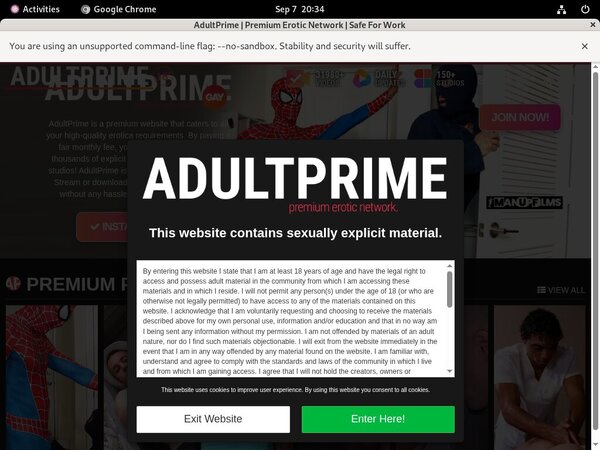 Adult Prime Gay Free Trial Code