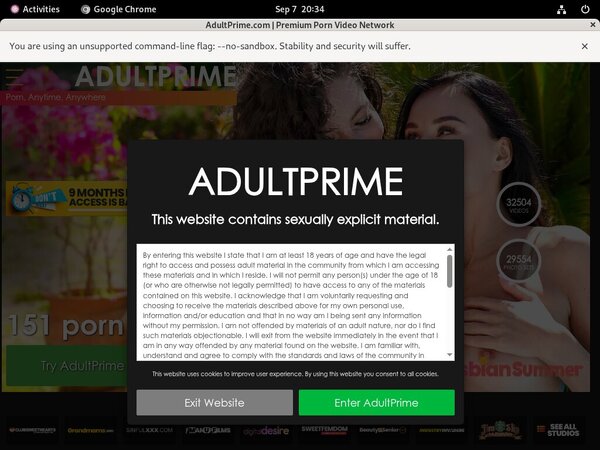 Adultprime.com Web Site