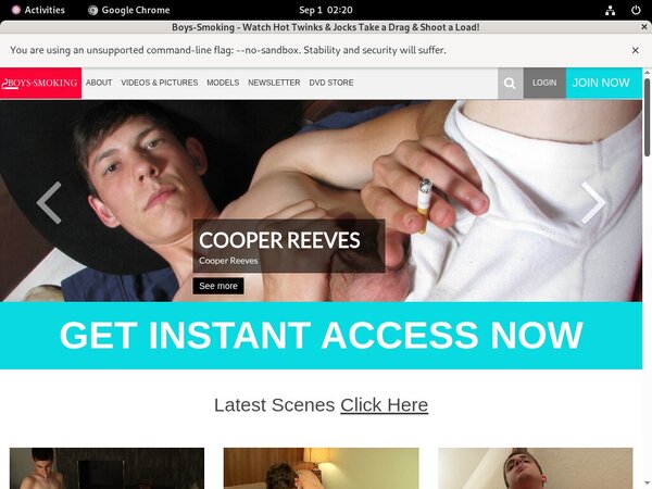 Boys Smoking Login Pass
