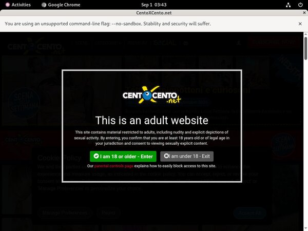 Centoxcento Logins