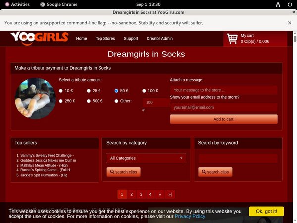 Discount Socks In Dreamgirls