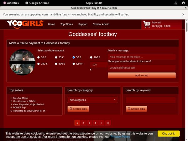 Footboy Goddesses Access