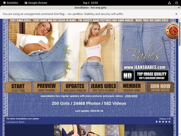 Free Watch Jeans Babes
