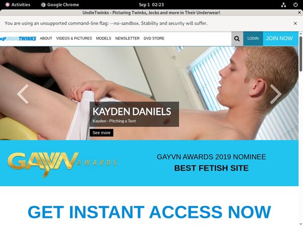 Get A Free Undie Twinks Account
