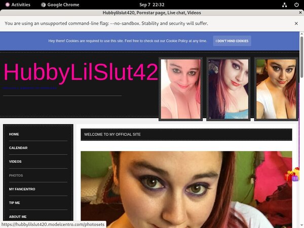Hubbylilslut420.modelcentro.com Free Hd