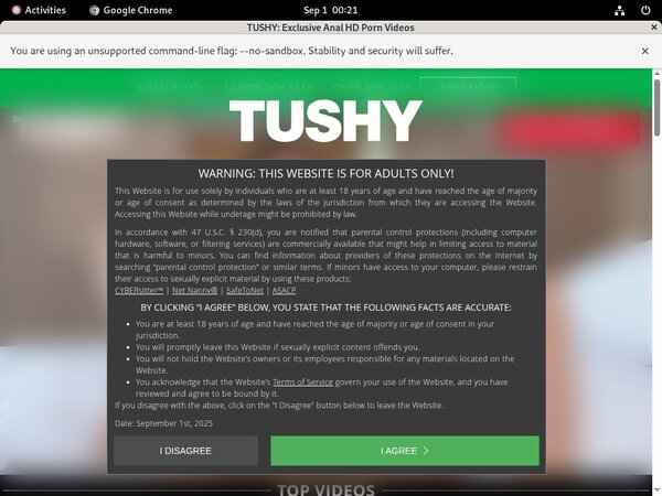 Join Tushy.com Free