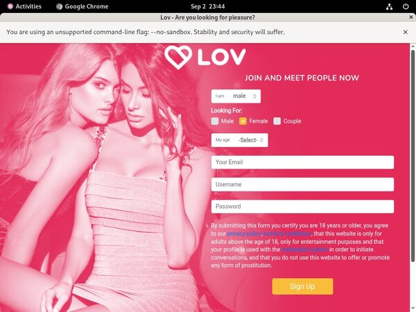 LOV With No Credit Card
