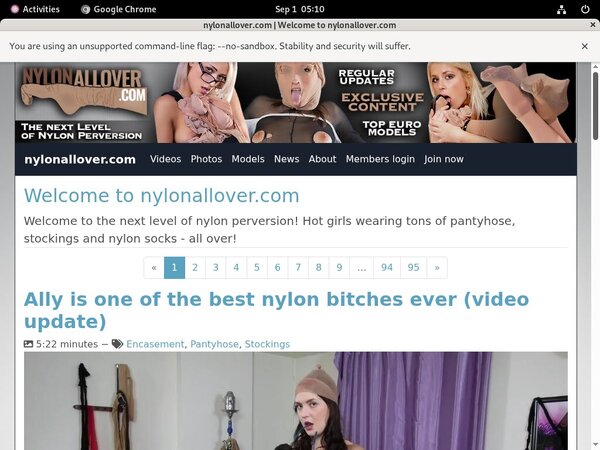 Login To Nylon All Over For Free