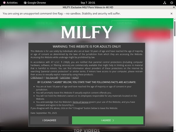 Milfy Limited Promo