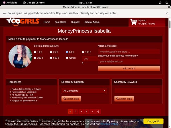 MoneyprincessIsabell Squirt