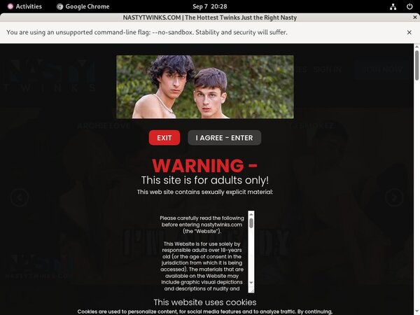 Nasty Twinks Network Password