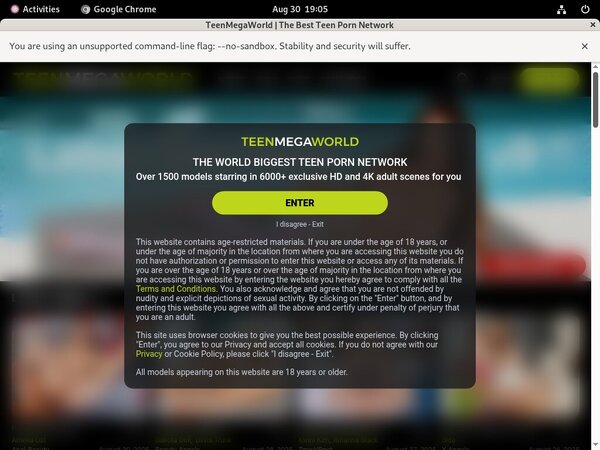 Password Teen Mega World