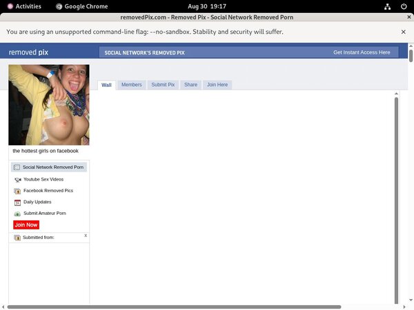 Removedpix Hacked Account
