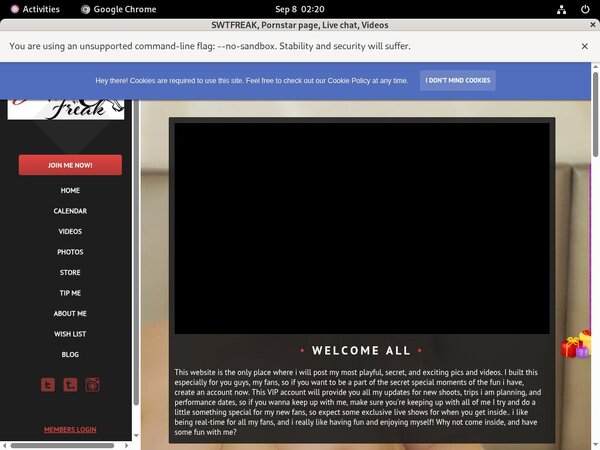 SWTFREAK Website Password