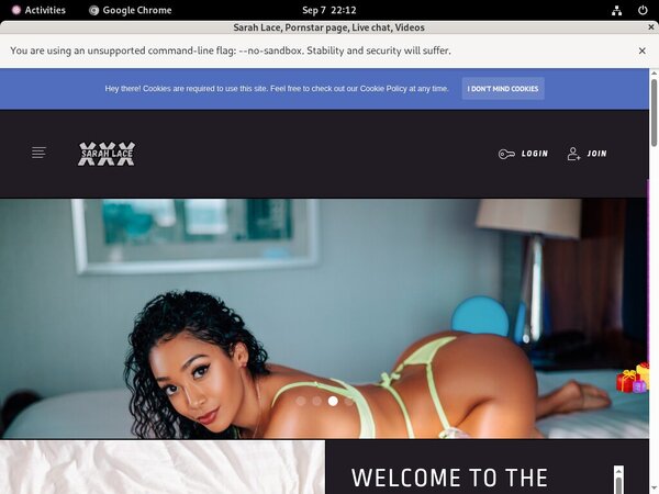 Sarahlace.xxx Billing Page