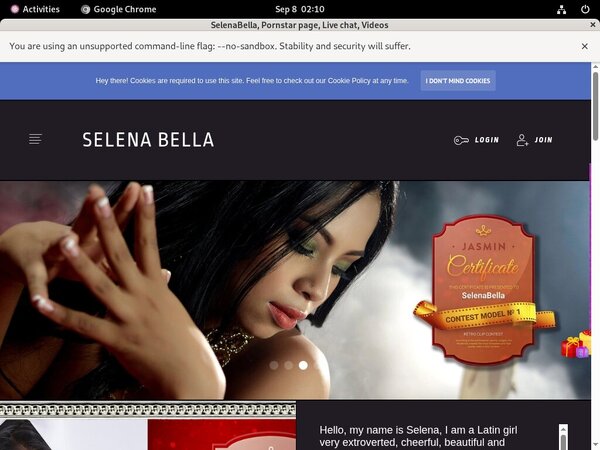 Selenabella.modelcentro.com Register Form