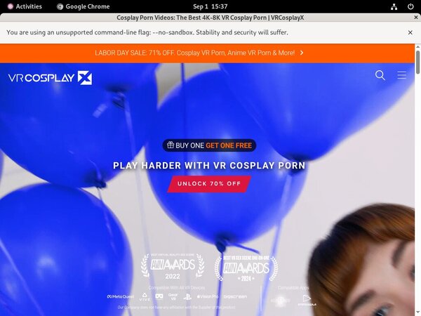 VR Cosplay X Allow Paypal