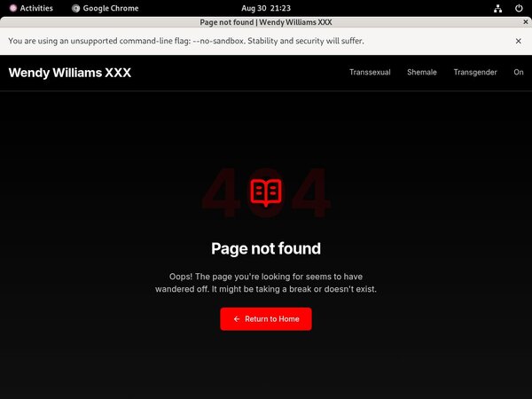 Wendywilliamsxxx.com Hack Account