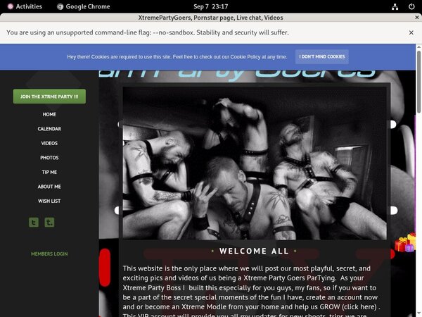 XtremePartyGoers Facebook