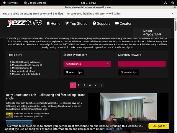 Yezzclips.com Sign In